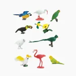 סט מיניאטורות ציפורים אקזוטיות