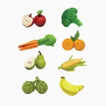 סט מיניאטורות פירות וירקות